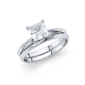 14K Yellow Gold CZ Engagement Ring - RG870 - Image 1108