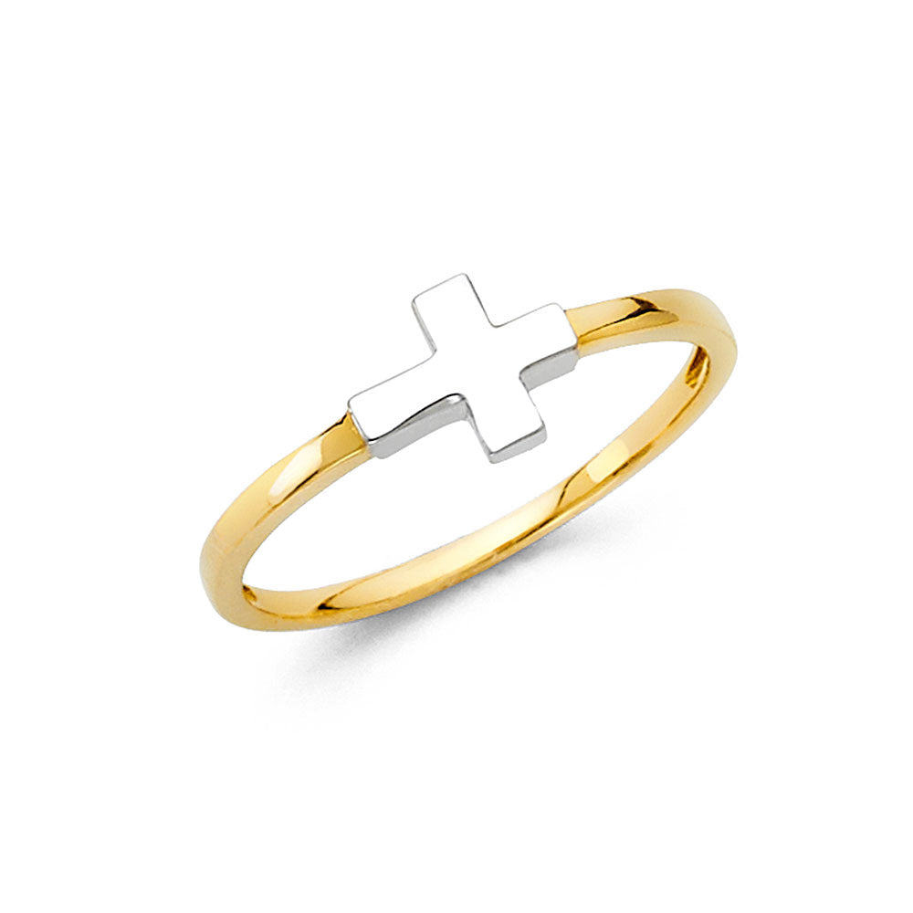 14K Yellow Gold Religious, 15 Años & Crown Ring - RG884