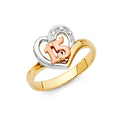 14K Yellow Gold Religious, 15 Años & Crown Ring - RG895