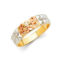 14K Yellow Gold CZ Trio Set - RG897