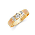 14K Yellow Gold CZ Trio Set - RG903