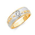 14K Yellow Gold CZ Trio Set - RG918