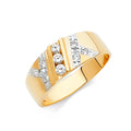 14K Yellow Gold CZ Trio Set - RG921