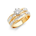 14K Yellow Gold CZ Trio Set - RG925 - Image 926