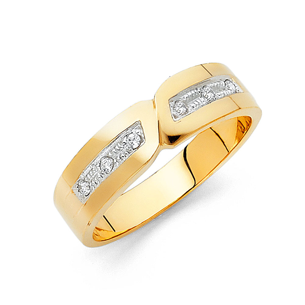 14K Yellow Gold CZ Trio Set - RG936