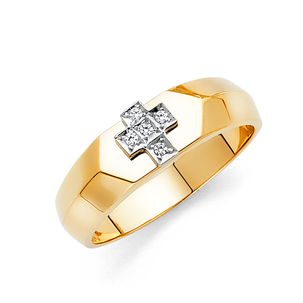14K Yellow Gold CZ Trio Set - RG948