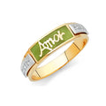 14K Yellow Gold CZ Trio Set - RG969