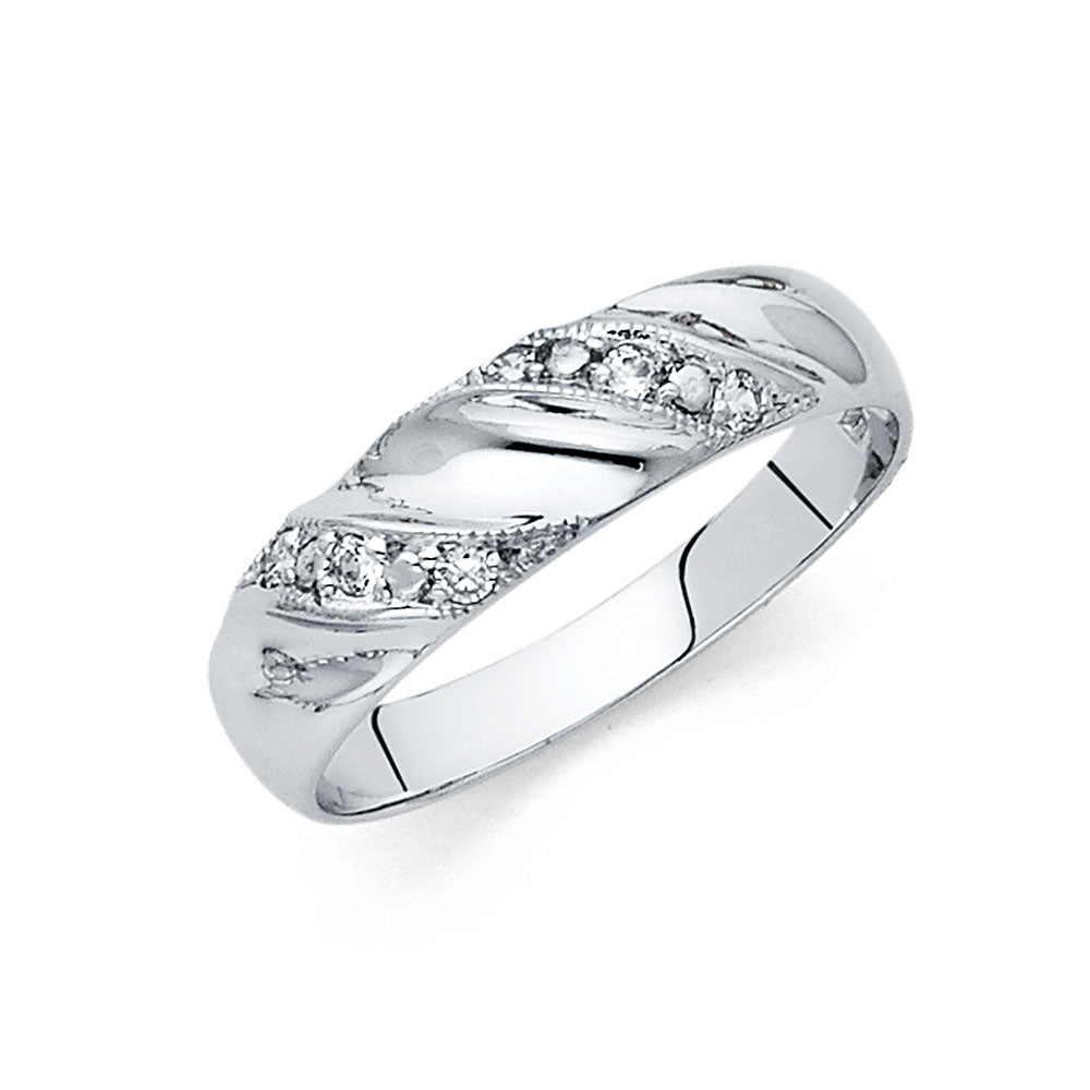 14K Yellow Gold CZ Trio Set - RG972