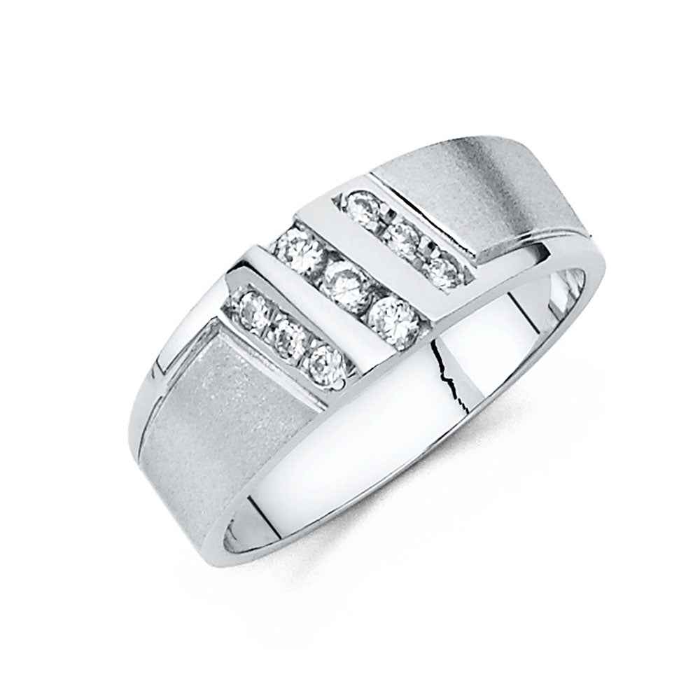 14K Yellow Gold CZ Trio Set - RG975