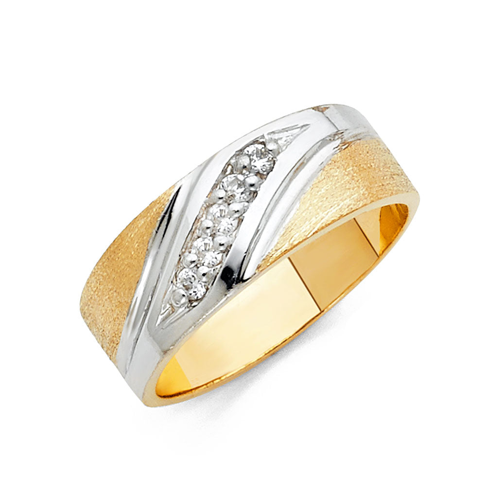 14K Yellow Gold CZ Trio Set - RG999