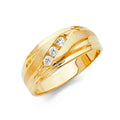 14K Yellow Gold CZ Trio Set - RG1005