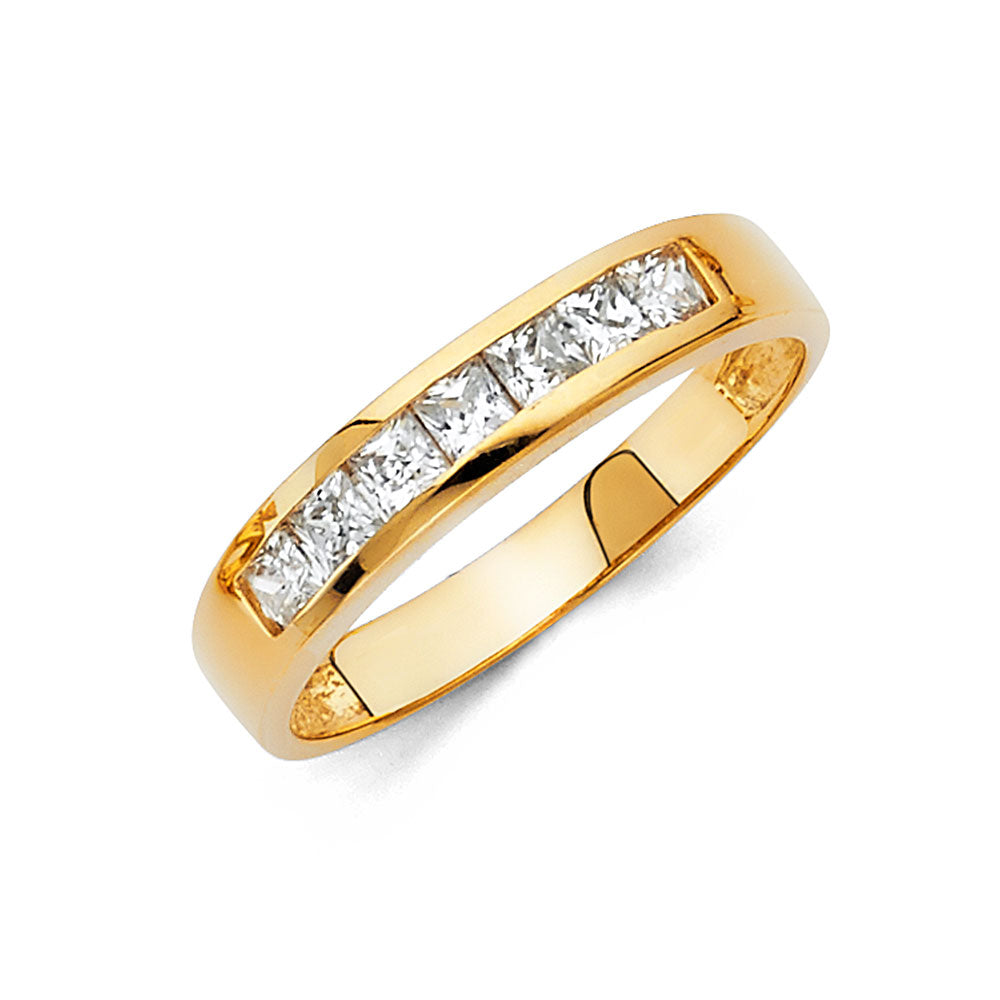 14K Yellow Gold CZ Trio Set - RG1041