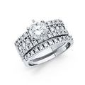 14K Yellow Gold CZ Engagement Ring - RG1074 - Image 1075