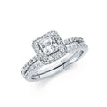 14K Yellow Gold CZ Bridal Set - RG1080 - Image 1081