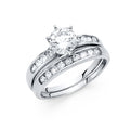 14K Yellow Gold CZ Engagement Ring - RG1088 - Image 1089