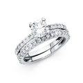 14K Yellow Gold CZ Bridal Set - RG1096 - Image 1097