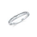14K Yellow Gold CZ Engagement Ring - RG1114