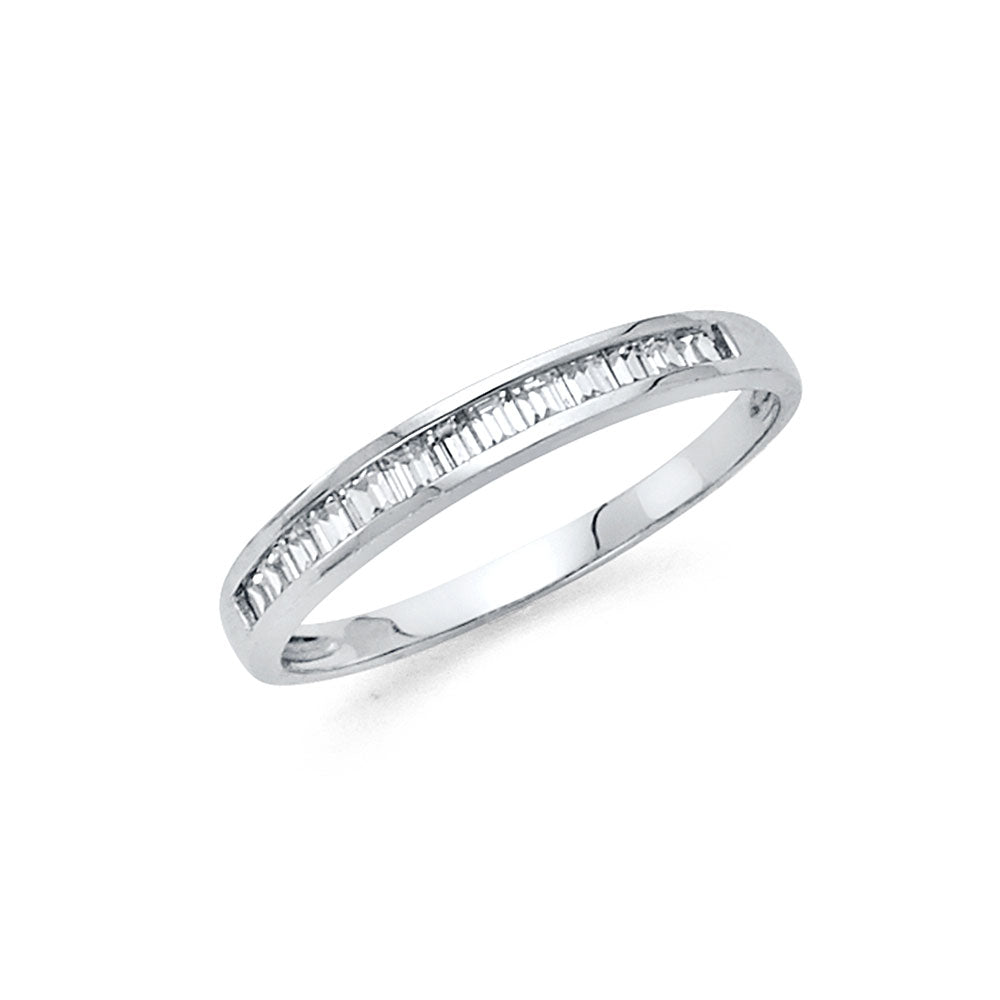 14K Yellow Gold CZ Engagement Ring - RG1114