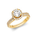 14K Yellow Gold CZ Bridal Set - RG1118 - Image 1119