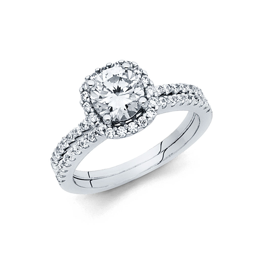 14K Yellow Gold CZ Bridal Set - RG1120 - Image 1121