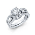 14K Yellow Gold CZ Bridal Set - RG1127