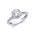 14K Yellow Gold CZ Engagement Ring - RG1139