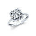 14K Yellow Gold CZ Engagement Ring - RG1145