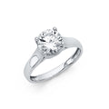 14K Yellow Gold CZ Engagement Ring - RG1147