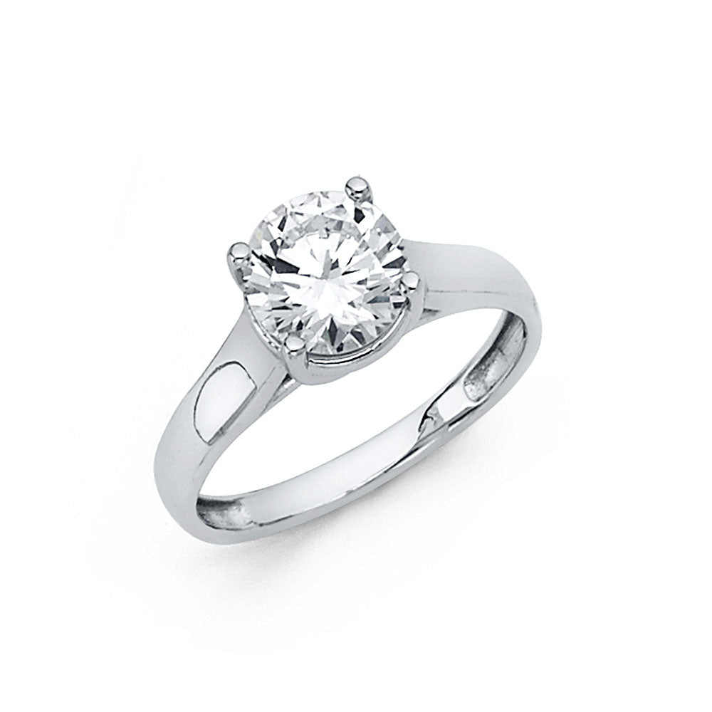 14K Yellow Gold CZ Engagement Ring - RG1147