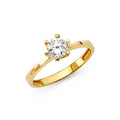 14K Yellow Gold Fancy CZ & Mother's Ring - RG1158
