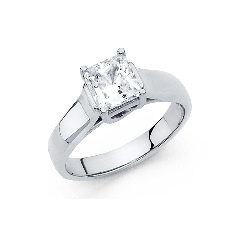 14K Yellow Gold CZ Engagement Ring - RG1165