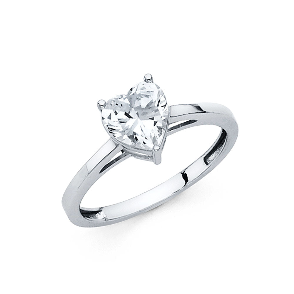 14K Yellow Gold CZ Engagement Ring - RG1171