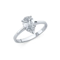 14K Yellow Gold CZ Engagement Ring - RG1175