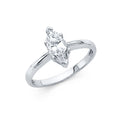 14K Yellow Gold CZ Engagement Ring - RG1177