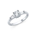 14K Yellow Gold CZ Engagement Ring - RG1181