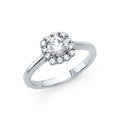 14K Yellow Gold CZ Engagement Ring - RG1231