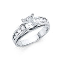 14K Yellow Gold CZ Engagement Ring - RG1248