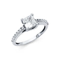 14K Yellow Gold CZ Engagement Ring - RG1252