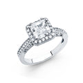 14K Yellow Gold CZ Engagement Ring - RG1257