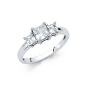 14K Yellow Gold CZ Engagement Ring - RG1276