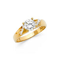 14K Yellow Gold Fancy CZ & Mother's Ring - RG1306
