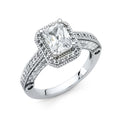 14K Yellow Gold CZ Engagement Ring - RG1328