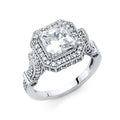 14K Yellow Gold CZ Engagement Ring - RG1329