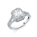 14K Yellow Gold CZ Engagement Ring - RG1334