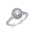 14K Yellow Gold CZ Engagement Ring - RG1346