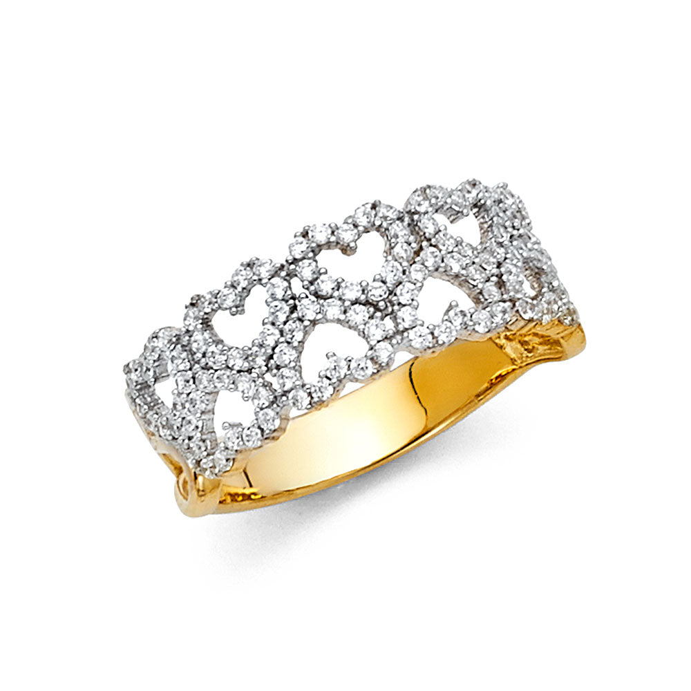 14K Yellow Gold Religious, 15 Años & Crown Ring - RG1376