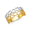 14K Yellow Gold Religious, 15 Años & Crown Ring - RG1377