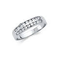 14K Yellow Gold CZ Wedding & Eternity Band - RG1381