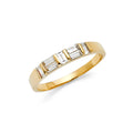 14K Yellow Gold Fancy CZ & Mother's Ring - RG1382