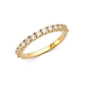 14K Yellow Gold CZ Wedding & Eternity Band - RG1386